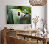 Paul Sinus Wandbild 120x80cm Makrofotografie Blume Blüte Blätter Nahaufnahme
