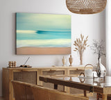 Paul Sinus Wandbild 120x80cm Meer Strand Horizont Kunstvoll Sandstrand Türkis
