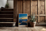 Paul Sinus Kunstdruck 40x60cm Rio de Janeiro mit Blick auf Stadt, Berge und Meer bei Sonnenuntergang
