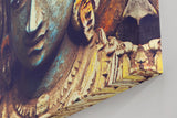 Sinus Art Wandbild 120x80cm Antike Skulptur mit ausdrucksstarkem Gesicht und handwerklicher Struktur