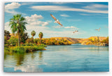 Paul Sinus Wandbild 120x80cm Afrika Nil Ägypten Fluss Sonnenuntergang Vögel Fluss