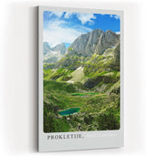 Paul Sinus Kunstdruck 40x60cm Prokletije Montenegro dramatische Gebirgslandschaft mit grünen Tälern und Bergseen