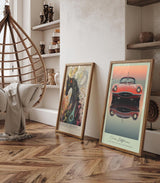 Paul Sinus Leinwandbild 80x120cm Orion Jetstream Leinwandbild futuristischer Sportwagen mit ikonischem Design in dramatischer Abendstimmung