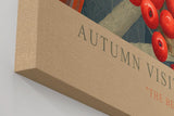 Paul Sinus Wandbild in 40x60cm Autumn Visitor – Detailreiche Darstellung eines farbenprächtigen Vogels zwischen leuchtend roten Beerenzweigen