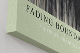 Paul Sinus Wandbild in 40x60cm Fading Boundaries – Abstraktes Kunstwerk mit sanften vertikalen Farbverläufen von Schwarz zu Weiß