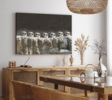 Paul Sinus Wandbild 120x80cm Erdmännchen Familie Tierfotografie Lustig