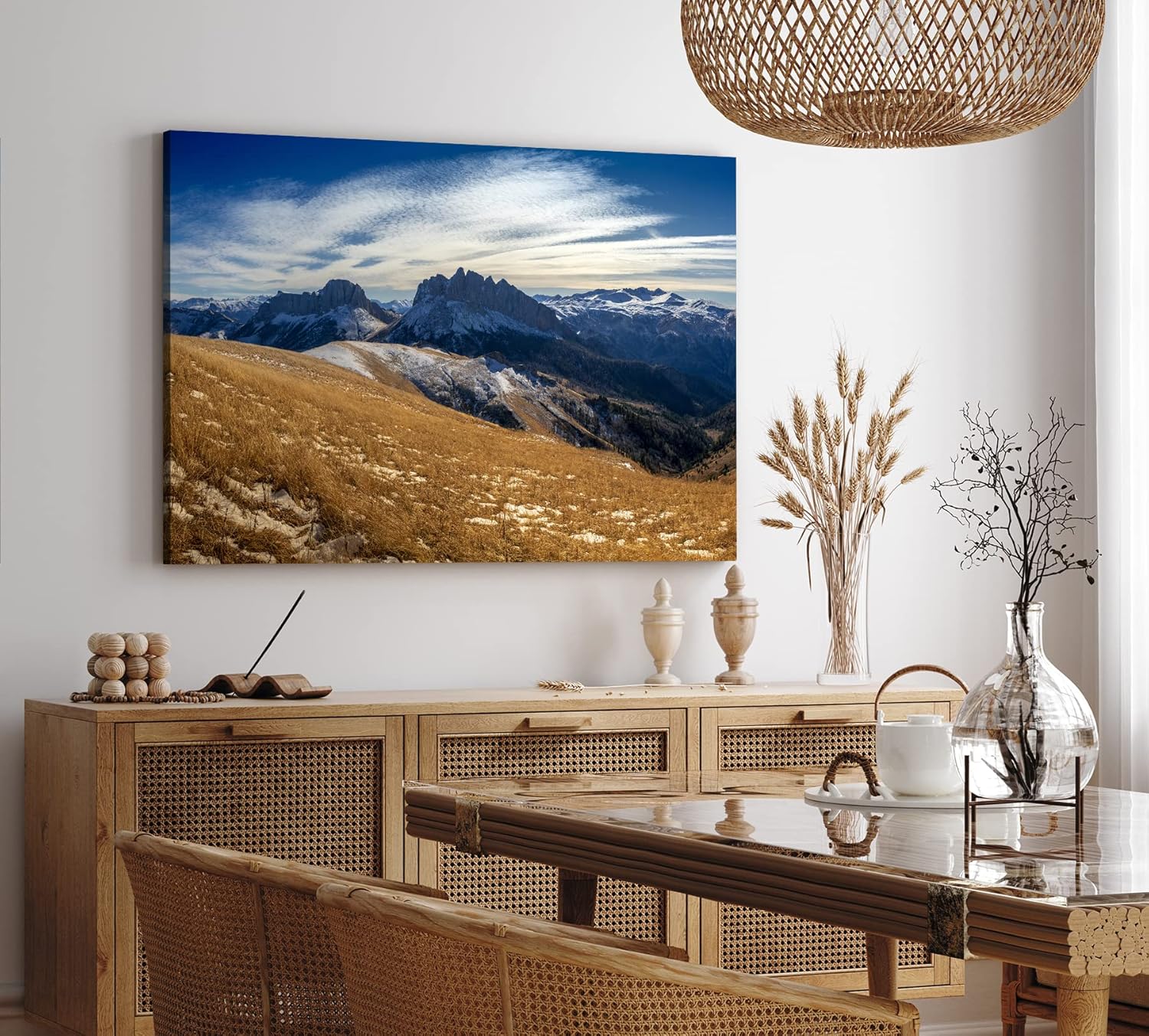 Paul Sinus Wandbild 120x80cm Alpen Berge Berglandschaft Himmel Gebirge Berggipfel