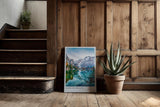 Paul Sinus Kunstdruck 40x60cm Lago di Braies Italien Dolomiten Bergsee Spiegelung Naturfotografie Alpen