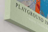 Paul Sinus Wandbild in 40x60cm Playground in Paint Abstraktes Farbspiel mit diagonalen Linien und vielfältigen Farbflächen in pastoser Struktur