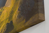 Sinus Art Wandbild 120x80cm Faszinierendes Bergmassiv an der Küste mit einzigartiger Topografie für starke Raumwirkung