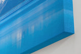 Sinus Art Wandbild 120x80cm Stimmungsvolle Alpenlandschaft mit ruhiger Wasserfläche und majestätischen Gipfeln
