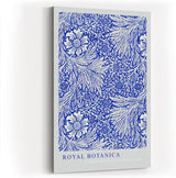 Paul Sinus Kunstdruck 40x60cm Royal Botanica florales Erbe in kräftigem Kobaltblau mit botanischer Eleganz