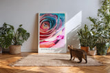 Paul Sinus Kunstdruck 40x60cm Rainbow Rose – Farbenpracht und Struktur in perfekter Harmonie