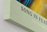 Paul Sinus Wandbild in 40x60cm Song in Feathers – farbenfrohes Vogelporträt in harmonischen Blauund Gelbtönen für stilvolle Raumgestaltung