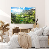 Paul Sinus Wandbild 120x80cm Albanische Alpen Prokletije Gebirge Berge Natur Sonnenschein