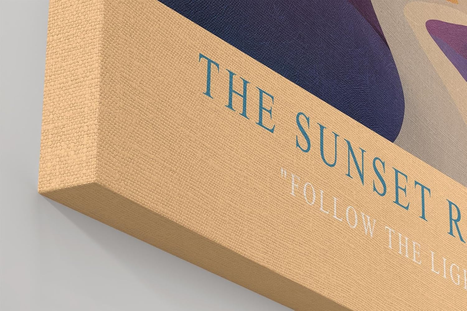 Paul Sinus Wandbild in 40x60cm The Sunset Route – farbenprächtige Palmenlandschaft im Licht des Sonnenuntergangs, moderne Wandkunst