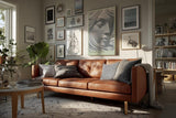Paul Sinus Wandbild in 40x60cm The Sleeping Muse – Elegante Darstellung eines in feinen Linien gearbeiteten weiblichen Gesichts in sanfter Ruhe