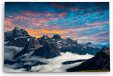 Paul Sinus Wandbild 120x80cm Drei Zinnen Dolomiten Südtirol Berge Alpen Sonnenuntergang