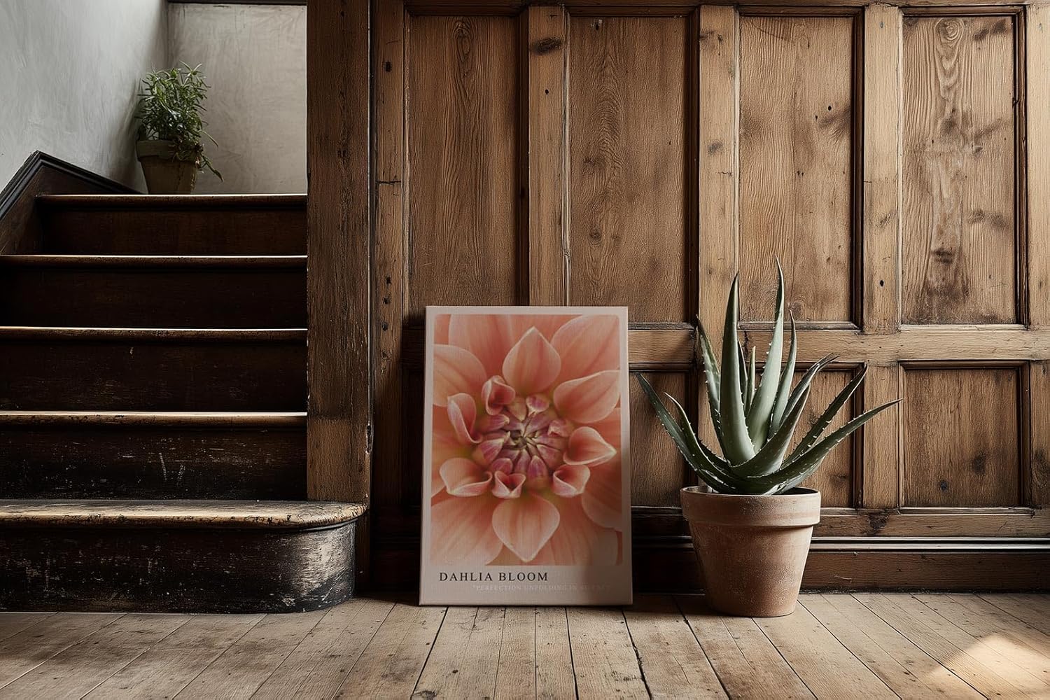Paul Sinus Kunstdruck 40x60cm Dahlienblüte in Nahaufnahme – Stille Schönheit in zarten Farbverläufen eingefangen