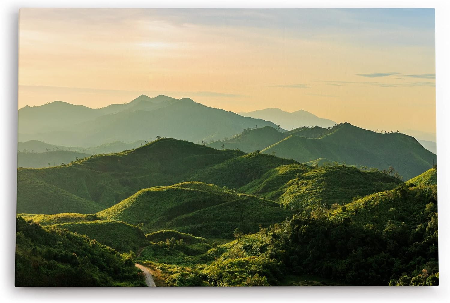 Wandbild 120x80cm Thailand Thong Pha Phum Gebirge Berge Berglandschaft