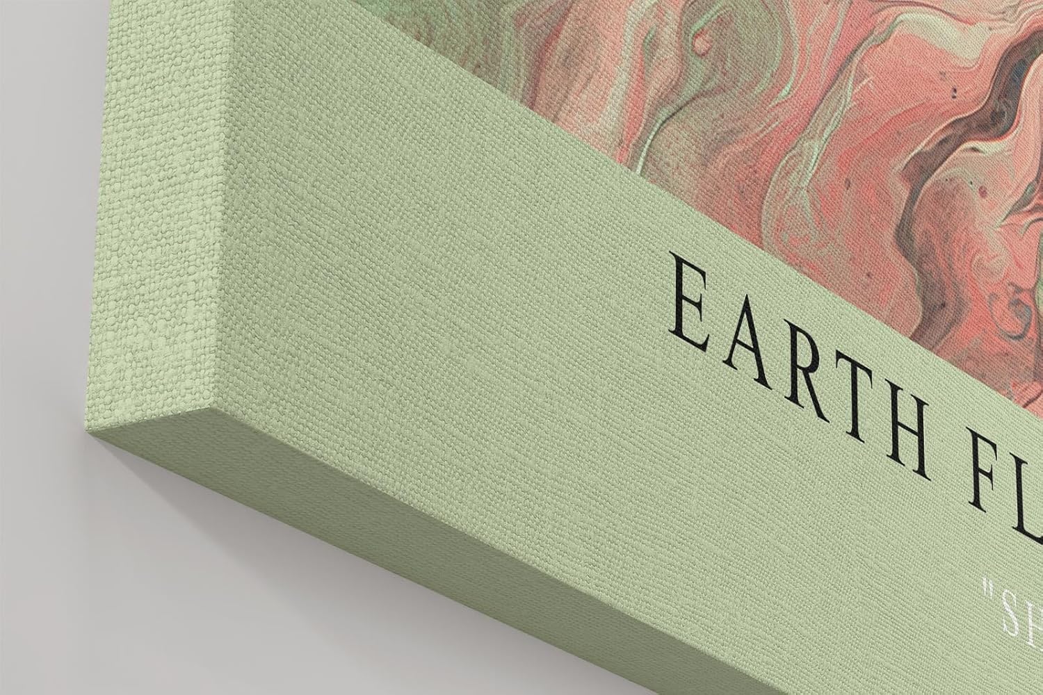Paul Sinus Wandbild in 40x60cm Earth Flow Abstrakte Fließstrukturen in Grün-, Blauund Erdtönen