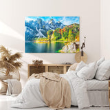 Paul Sinus Wandbild 120x80cm Österreich Dachsteingebirge Spiegelsee Alpen Alpensee