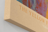 Paul Sinus Wandbild in 40x60cm The Yellow Facade – Mediterrane Balkonszene mit leuchtend gelber Fassade und verspielten Details in impressionistischem Stil