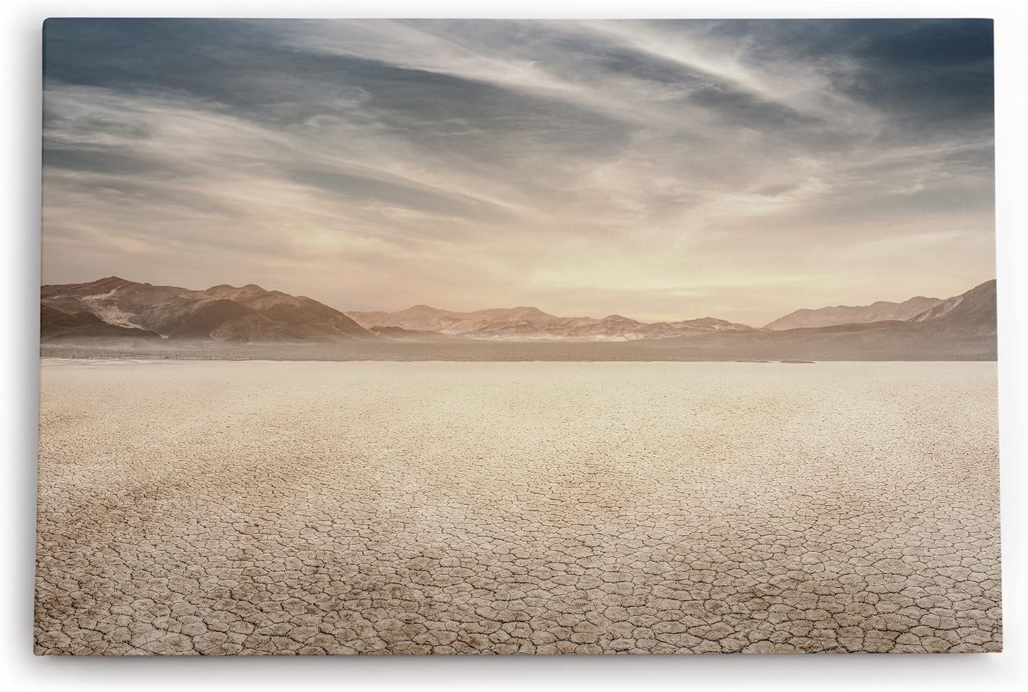 Paul Sinus Wandbild 120x80cm Wüstenlandschaft Wüste Berge Horizont Himmel