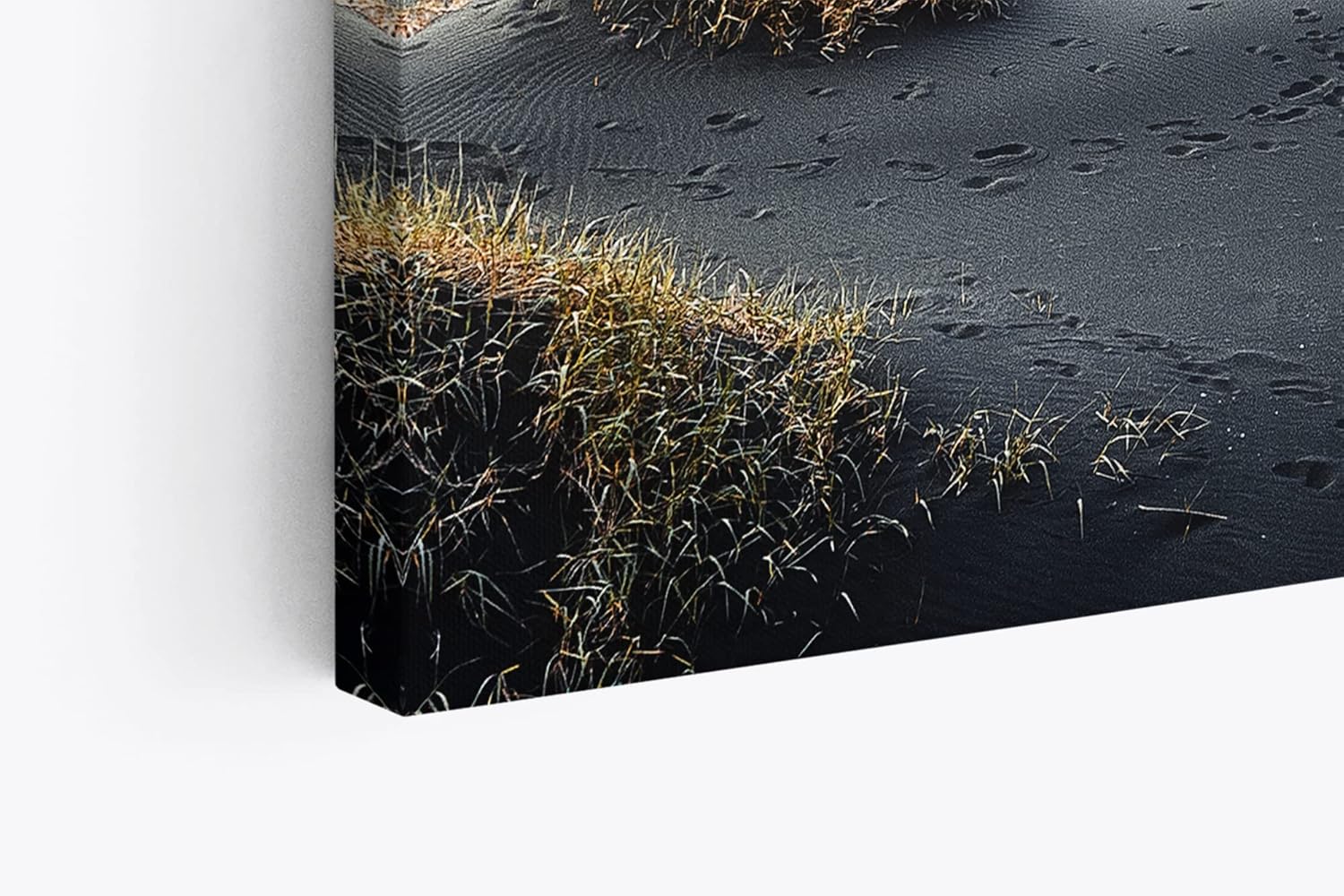 Paul Sinus Wandbild 120x80cm Klifatindur Island Berg schwarzer Strand isländische Landschaft