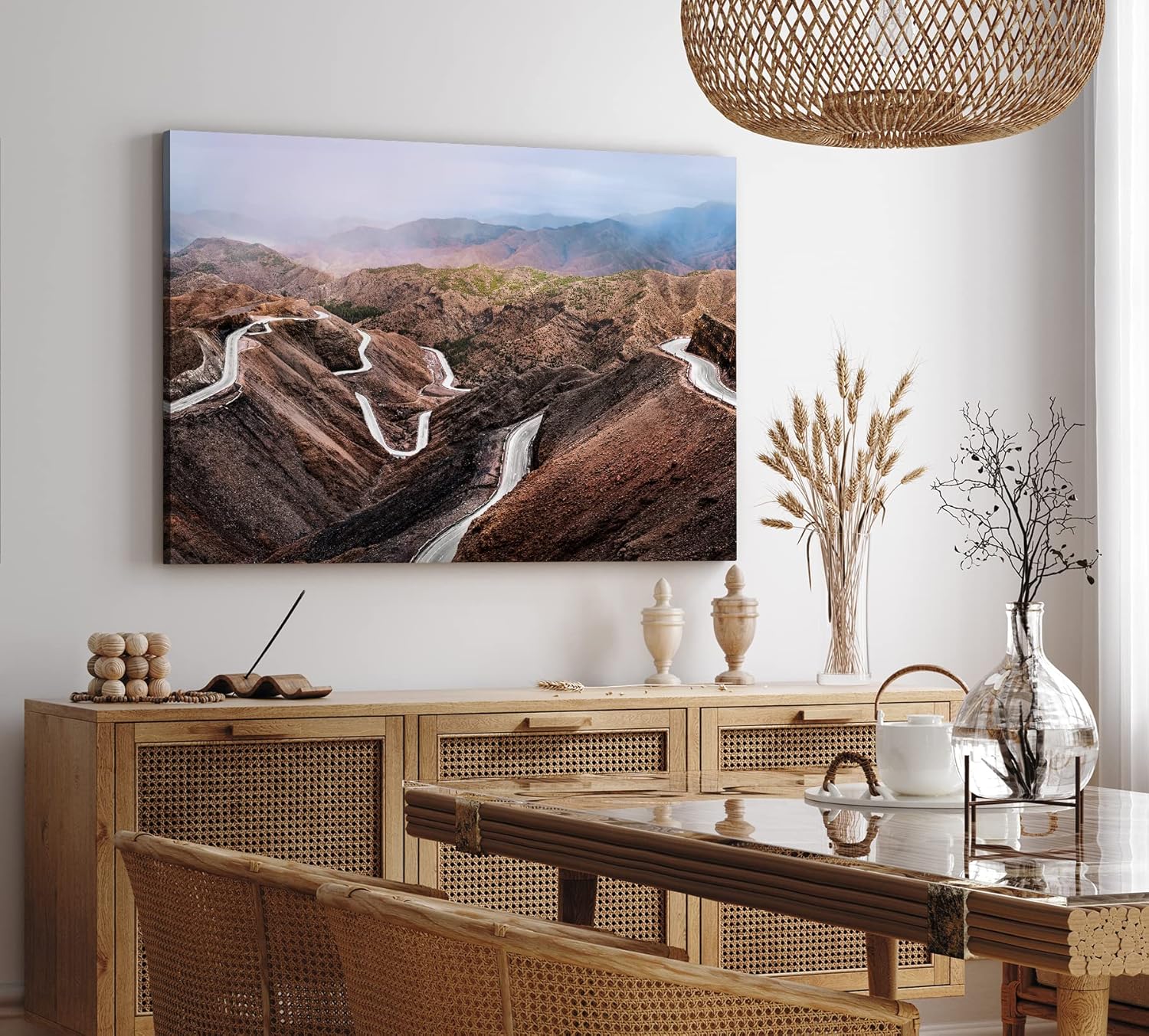 Paul Sinus Wandbild 120x80cm Atlasgebirge Marokko Berge Bergstraße Berglandschaft