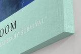 Paul Sinus Kunstdruck 40x60cm Agave Naturstruktur stachelig Pflanze Makro blau Armored Bloom