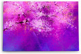 Paul Sinus Wandbild 120x80cm Baumblüten Violett Kunstvoll Abstrakt Rosa Blüten Frühling