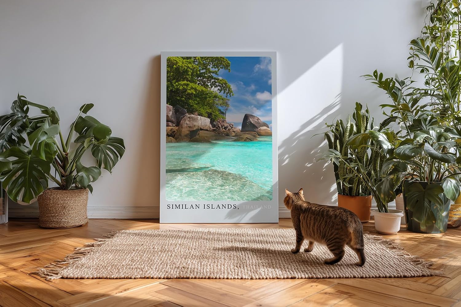 Paul Sinus Kunstdruck 40x60cm Similan Islands mit tropischer Küste in Thailand – Naturidylle am türkisblauen Wasser