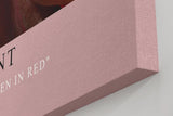 Paul Sinus Kunstdruck 40x60cm Red Succulent Makro Pflanze Dunkelrot Natur Sukkulente Struktur