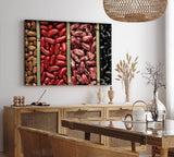 Paul Sinus Wandbild 120x80cm Bohnen Küche Essen Makrofotografie Dekorativ Fotokunst
