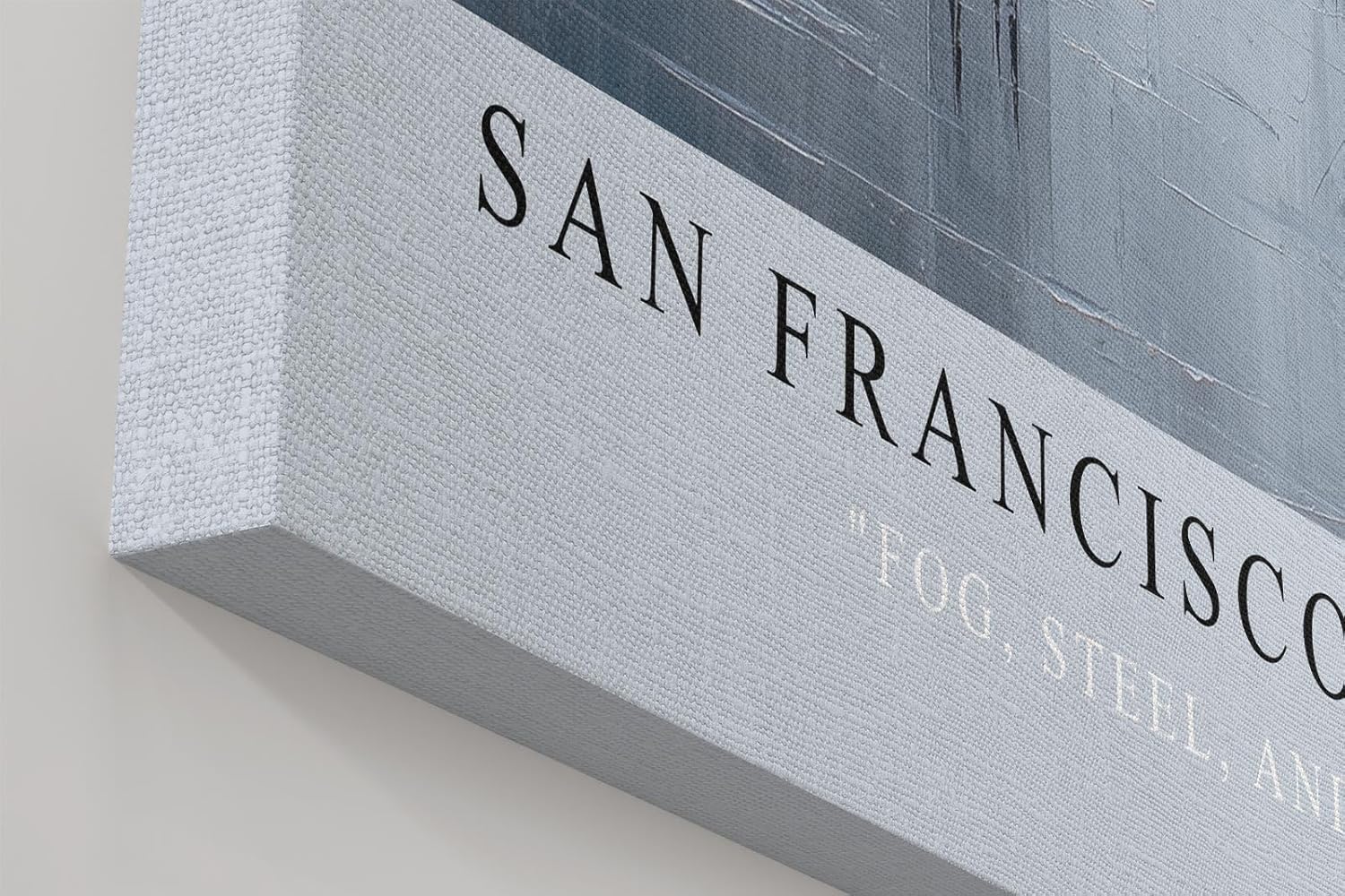 Paul Sinus Wandbild in 40x60cm San Francisco USA Golden Gate Bridge in impressionistischer Darstellung mit Figuren im Vordergrund