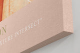 Paul Sinus Kunstdruck 40x60cm Soft Collision Kurven Textur Rot Beige Dynamik Transparenz