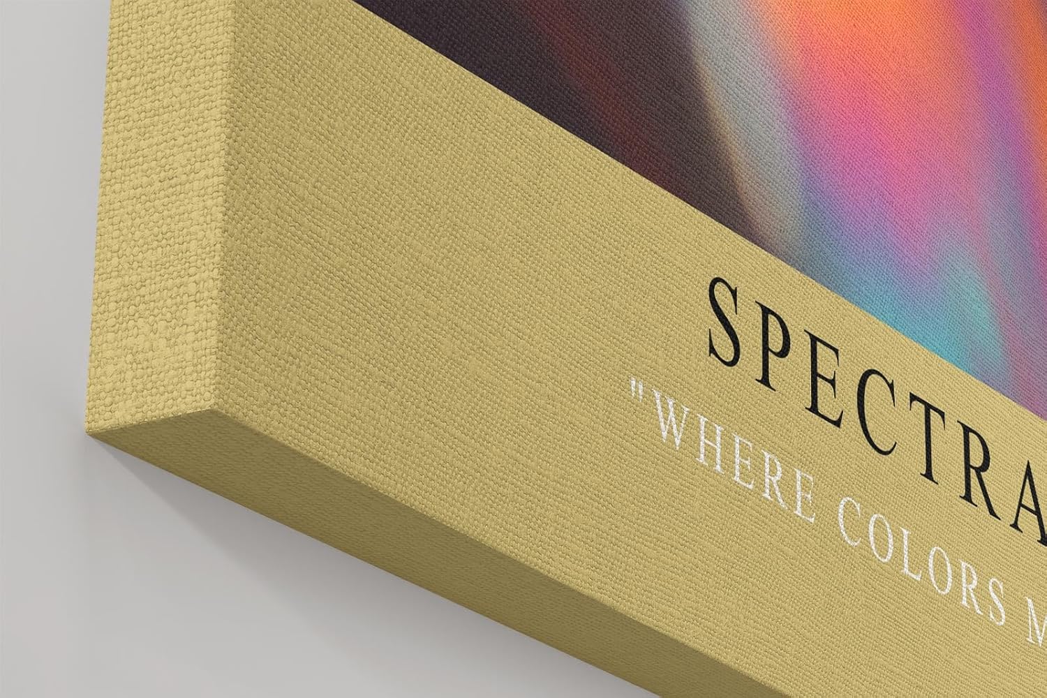 Paul Sinus Wandbild in 40x60cm Spectral Flow – minimalistisches Farbspiel in fließenden Kurven und schillernden Reflexionen für elegante Raumgestaltung