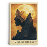 Paul Sinus Leinwandbild 40x60cm Mind of the Earth – Natur, Erde, Universum, Mond, Mystik, Geist, Mensch, Berg, Kunst, Philosophie, Metaphorisch