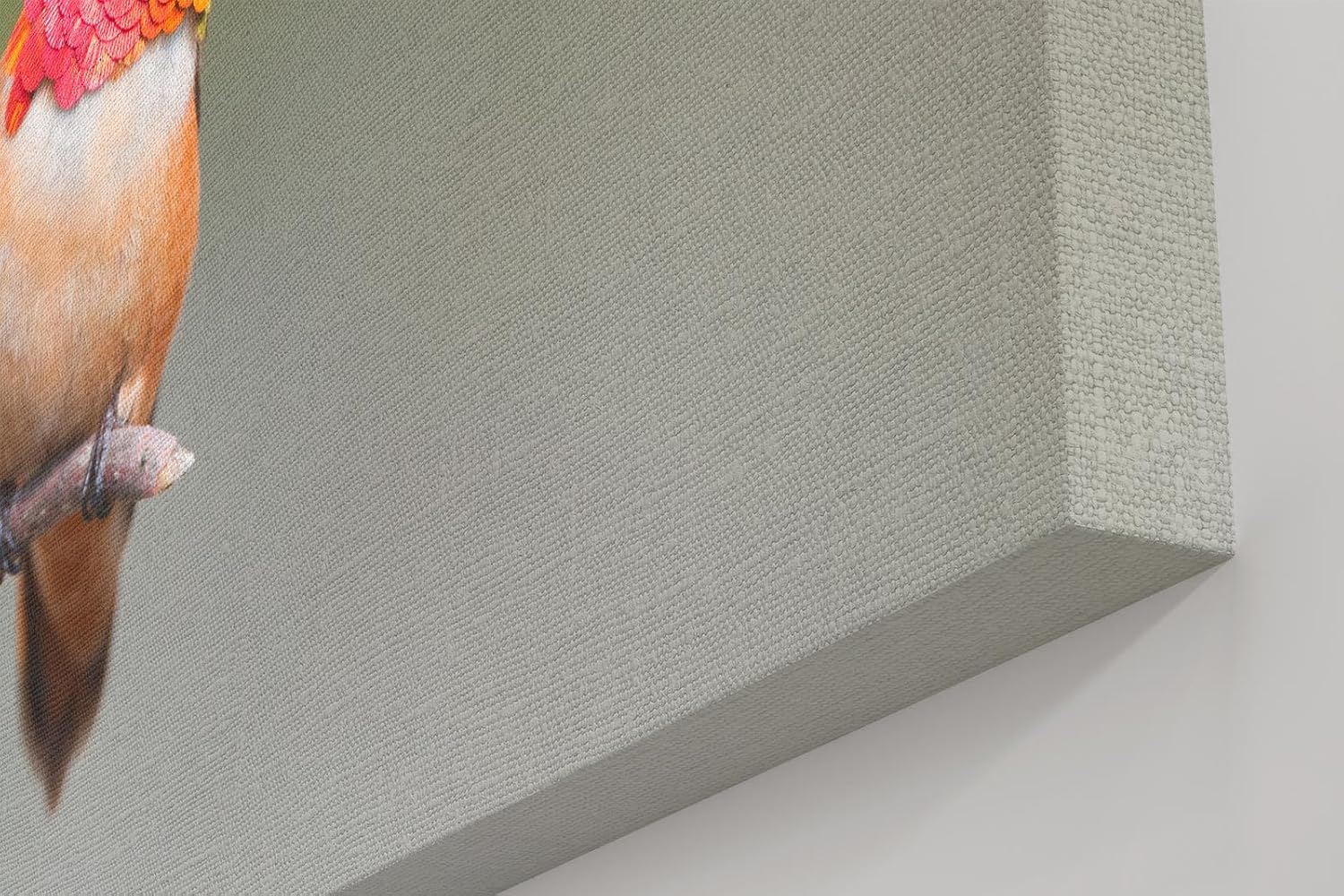Sinus Art Wandbild 120x80cm Faszinierendes Kolibri-Motiv mit warmen Tönen auf ruhigem Hintergrund für naturnahe Ästhetik