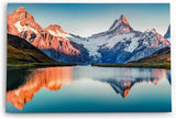 Paul Sinus Wandbild 120x80cm Schweizer Alpen Berggipfel Berge See Bergsee Schneegipfel