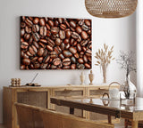 Paul Sinus Wandbild 120x80cm Kaffee Kaffeebohnen Braun Nahaufnahme Küche
