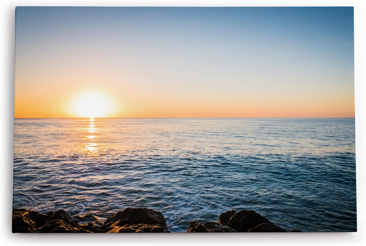 Paul Sinus Wandbild 120x80cm Sonnenuntergang Horizont Ozean Meer Abendröte