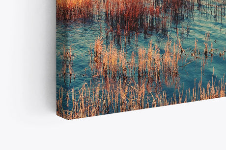 Paul Sinus Wandbild 120x80cm Berge Natur Landschaft See Wälder Gebirge Sonnenuntergang