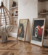 Paul Sinus Leinwandbild 60x90cm Royal Curves Art-déco-Automobil Ästhetische Eleganz Klassisches Design Zeitlose Schönheit Hochwertige Wandkunst