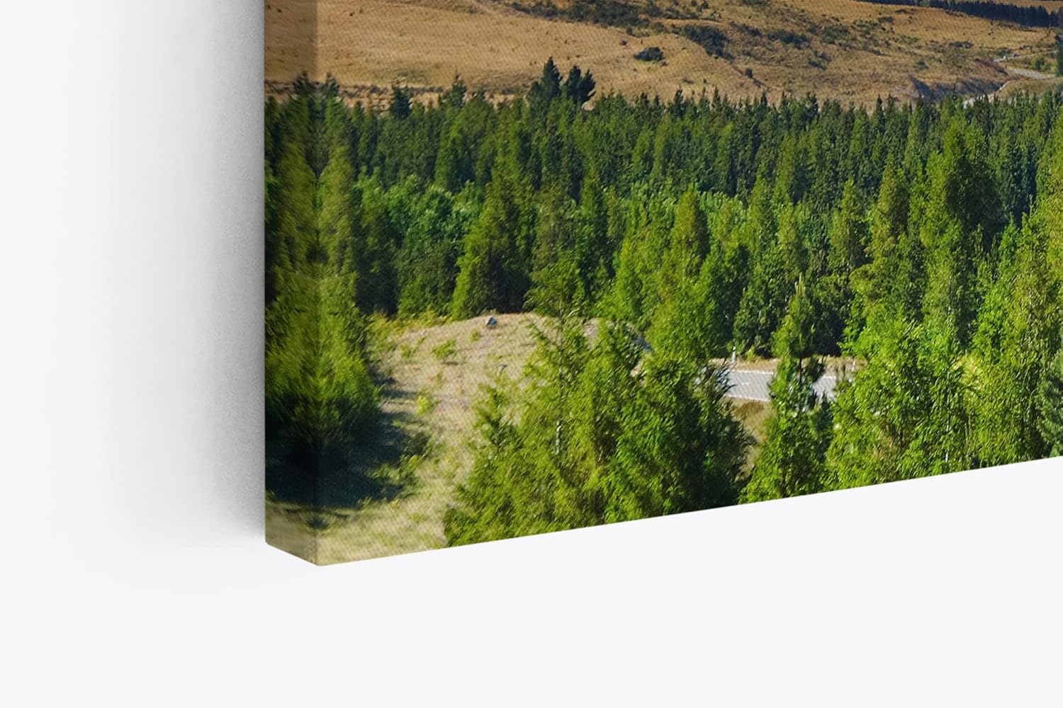 Paul Sinus Wandbild 120x80cm Berg Bergsee Alaska Natur Schneegipfel Wald See