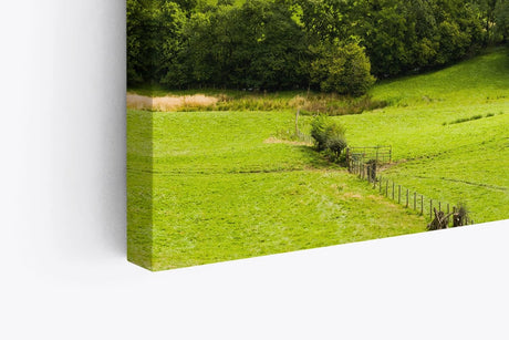 Paul Sinus Wandbild 120x80cm Landschaft Natur Berge Hügel Grün Bäume Wiese