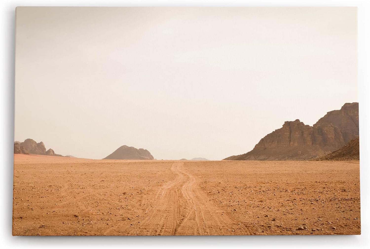 Paul Sinus Wandbild 120x80cm Wadi Rum Jordanien Wüstenlandschaft Berge Jebel Umm Ishrin