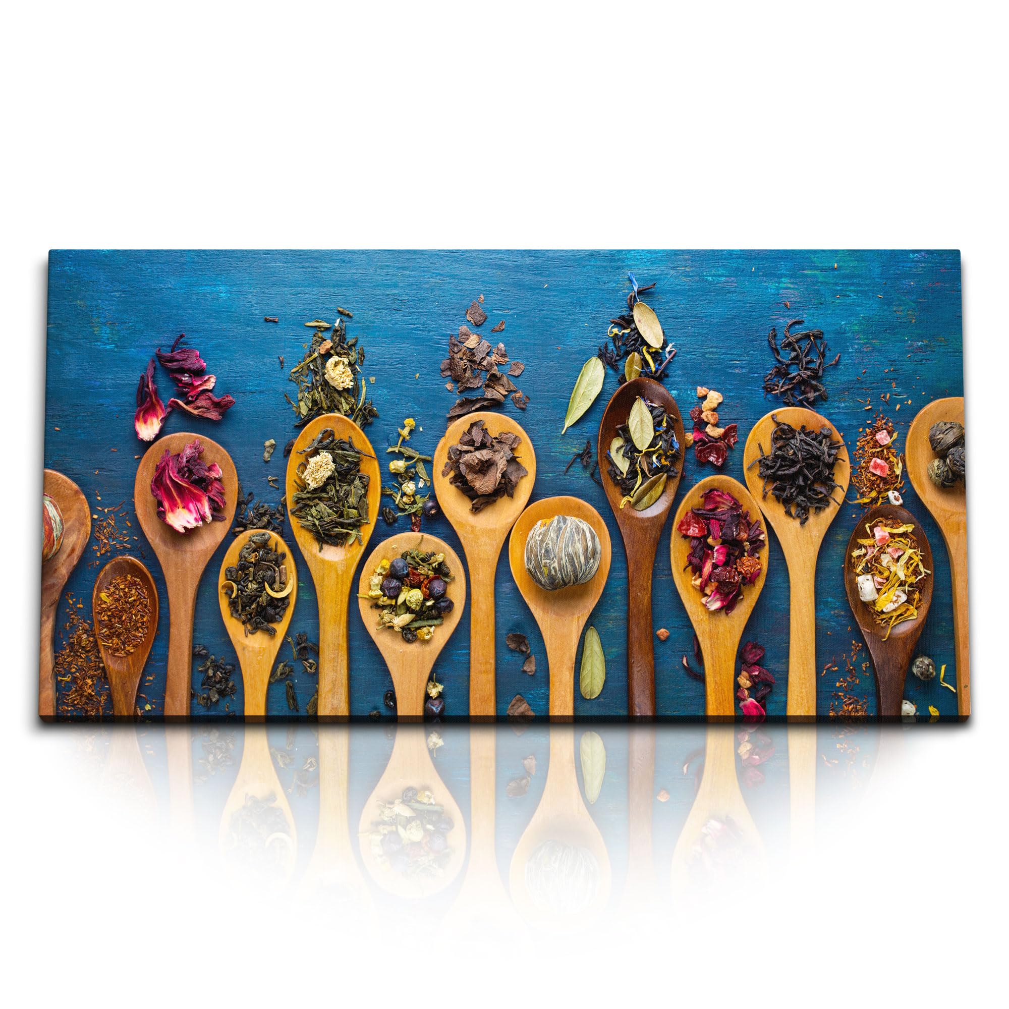 Paul Sinus Wandbild 120x60cm – Leckere Pizzavielfalt, modernes Küchenbild auf Leinwand, rustikale Essenskunst für Küche, Esszimmer, Restaurant, italienische Atmosphäre