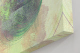 Sinus Art Wandbild 120x80cm Die grüne Spiralform wirkt beruhigend und gibt dem Raum eine organische Struktur